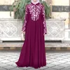 Casual Dresses Sagace für Frauen 2022 Muslimisches Kleid Kaftan Arabisch Jilbab Abaya Islamische Spitze Nähte Maxi Musulman Djellaba Femme