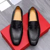 Designers Shoes Men Loafers Luxurious Genuine Leather Brown black Mens Casual Designer Dress Shoes Slip On Wedding Shoe size 38-46