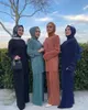 Etnische kleding kalkoen moslim hijab jurk islamitische vrouwen dubai nieuw