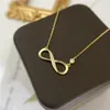 Beauyist Infinity Necklace Collectible 2022 Logo Collection Infinity Pendant Chain Gift Infinity Jewelry Souvenir Decoration Infinite Halsband CPA4513 F1228