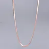 Hip Hop 316L Titanium Steel Rose Gold Chain Snake Necklace Designer South American Woman Chokers 18k Gold Short Chains Necklaces for Women Party Punk Jewelry 45cm
