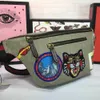 Lastest Classic marsupio ricamo gatto e astronave Moda donna uomo cintura petto donna in vera pelle pvc