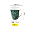 Dinnerware Sets Ceramic Dinner Plate Tableware Round Green Cup Rice Soup Noodle Salad Bowl Serving Dish Mug Kitchen Storage Decorate