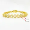 7/8/9inch Fashion Trendy Chain armbanden Gold vergulde S925 Sterling Silver Bling Moissanite Diamond Tennis Bracelet For Men Women Nice Gift