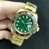 Новый стиль RO Automatic 2813 Движение под мужчины смотрят Green Dial 18K Gold Band Watch Monor Hemmo287b