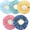 The latest 34CM double-layer upgraded adjustable shower cap for women many color options support for custom logo