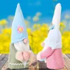 Paasdecoratie Levering Party Favor Creative Rabbit Hold Egg Doll -ornamenten roze oren Doll -geschenken 30x11x8cm nieuw