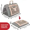 Housses de siège de voiture pour chien, porte d'entrée en plastique, transporteur pliable, Collection, Cage pour animaux de compagnie, voyage pliable pour chat