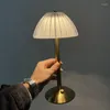 Tafellampen Noordige kunstatmosfeer bureaulamp aanraakschakelaar 3 kleuren verlichting oogbescherming oplaadbaar voor bar woonkamer slaapkamer