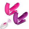 Sk￶nhetsartiklar kvinnor vibrerande trosor dildo vibrator tr￥dl￶s fj￤rrkontroll g-spot massager kvinnlig onani USB laddningsbara sexiga leksaker