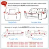 Chair Covers WLIARLEO Full Wrap Sofa Cover Universal Slipcover With Elastic 1/2/3/4-Seat Polyester Loveseat Couch Funda