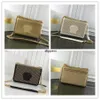 Designer Luxury Palazzo Collection calf strass crystal spike stud Chain shoulder Gold Tone Clutch Crossbody Messenger bags Size 2288f