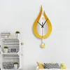 Horloges murales Drop d'eau moderne DIY Design horloge créative quartz décoratif Pendulum Family salon