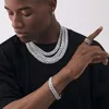 Kettingen ijsketens choker link ketting 15 mm Miami Curb Cuban bling ketting armband voor mannen vrouwen hiphop sieraden geschenken