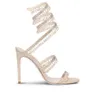 Marca de moda noite renenes- lustres sand￡lias sapatos de mi￧angas de cristal salto estiletto de salto de ver￣o perfeita lady sexy caovillas gladiator sandalias eu35-43