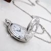 Nieuwe stijl Quartz Movement Large White Steel Roman ketting retro sieraden hele mode horloge trui chain pocket horloge3245