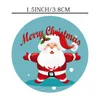 Geschenkwikkeling 1/1,5 inch Merry Christmas Stickers Tree Elk Candy Bag afdichtingsticker Geschenken Doos Labels Decoraties Jaar