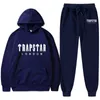 TRAPSTAR London Brand Designer Hombres Chándales Sudadera con capucha Impresión de letras Fleece Hoodie Moda Hip Hop Streetwear Jogger Set Outfit para pareja