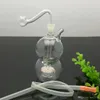 Gourd core silencing snuff bottle Glass bongs Oil Burner Glass Water Pipes Rigs Smoking