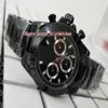Items good Wristwatches 40mm Cosmograph 116520 116509 Black PVD Case No Chronograph Working Mechanical Automatic Mens watch bo245U