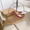 Kinder Tazz Knöchelfellstiefel Designer Australien Plateaustiefel Frau Indoor Australischer Slipper Dicke Unterseite Echtleder Warme, flauschige Stiefeletten