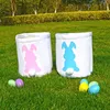 2023 Easter Party Rabbit Basket Buckets Easters Easters Bunny Gift Bags Rabbit Tail Tote lantejas Glitter Home Party Supplies Bunny Bucket Candy Gift Gift Bag T174YWX