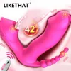 Beauty Items 3 in 1 Sucking Vibrator sexy Toys for Women Vibrating Clit Sucker Anal Vagina Clitoris Stimulator Wearable Orgasm Masturbator