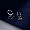Boucles d'oreilles asymétriques en forme de cœur, 10 paires, élégantes et douces, pour femmes et filles, accessoires bijoux de fête de mariage, nouvelle collection
