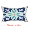 Pillow Outdoor Pillowcase Waterproof Throw Covers For Patio Furniture Decorative Boho Floral Printed Tent Couch Garden