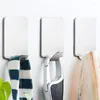 Set di accessori da bagno 8/4 pezzi Tappo per vestiti Senza chiodi In acciaio inossidabile per cappotti Gancio adesivo Montaggio a parete Portachiavi Asciugamano da bagno Pugno appiccicoso gratuito