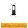 Modern Outdoor Waterproof LED Long Lawn Lamp 7W 85-265V Finale Aluminum Square Street Light For Garden Courtyard Villa Lighting