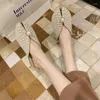 Pantoufles 2022 été Style perle Baotou demi glisser fille coréenne douce fée sandales plates et femmes