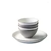 Set di stoviglie Set di stoviglie in ceramica nordica creativa Ciotola di riso retrò Piatti e piatti di zuppa di grandi dimensioni personalizzati di verdure