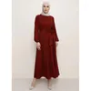 Vêtements ethniques Moyen-Orient Femmes Mode Bat Robe à manches longues Abaya Jupe Arabe Robe Longues Turc Musulman Vêtements Femme Ensemble