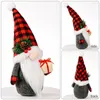 Decorazioni natalizie Gnomi Ornamenti Tomte svedesi fatti a mano Design in piedi Peluche Pupazzo di neve Gnomo festivo Do