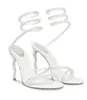 Marcas elegantes Renes Margot Jewel Sandals Sapatos para mulheres CaoVillas bombas de cristais sexy tiras de salto alto vestido de noiva de festa eu39861074