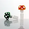 Unique Design Colorful Mushroom Style Glass Bong Male Female Mushroom Bowls Oil Rig Glass Water Pipes