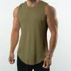 Men's Tank Tops Candy Solid Color Sports Fitness Vest Male Quick-Drying Workout Slim Sleeveless Vests Man Summer Clothes T-Shirt