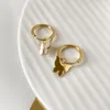 Hoop Earrings Stainless Steel Shell Butterfly Heart Huggie For Women Statement Waterproof Female Party Jewelry