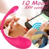 Schoonheidsartikelen Wireless Bluetooth G Spot Dildo Vibrator Lange Afstand App Control Wear Vibrating Egg Clit vrouwelijk slipjes sexy speelgoed