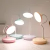 Lampes de table étudiant étude lampe LED Protection des yeux lampe de lecture pour enfants couleur bonbon filles enfants bureau chevet nuit