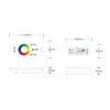 RGBW RGB Controller pekskärm 2.4G DC12-24V 18A Remote Controller Channel för LED-strip ljus