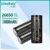 HK Liitokala LII-50A 26650 5000mAh بطارية الليثيوم 3.7 فولت بطاريات قابلة لإعادة الشحن 26650-50A مناسبة لـ FlashLigh