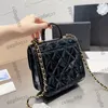 CC Bags Marca de luxo ombro 22k feminino vintage Mensageiro de couro com alça superior Totes ghw crossbody tofu sacoch