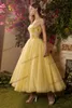 Party Dresses Yellow Strapless Cocktail Ladies Prom Gowns Corset Top Lace Celebrity Homecoming Dress Customise Vestido De Novia