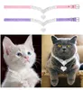 Vêtements pour chiens Accessoires pour chats Collier pour animaux de compagnie en forme de coeur Collier d'amour en cristal réglable Fournitures de toilettage Décorations de vacances de fête