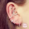 Orecchini con perno Aide 6mm/8mm CZ Crystal Piercing all'orecchio Trago Cartilagine Gioielli in argento 925 Anello al naso del cerchio 2022 Brincos all'ingrosso del corpo