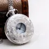 New style quartz movement large white steel Roman necklace retro jewelry whole fashion watch watch sweater chain pocket watch236C