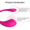 Skönhetsartiklar app kontroll vagina bollar bärbar bluetooth dildo vibrator för kvinnor g-spot vibratorer vibrerande ägg trosor sexiga leksaker för par