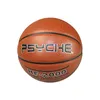 PSYCHE Standard No 7 Classic Brown Verschleißfester PU-Ball für Erwachsene, Spieltraining, Basketball277D